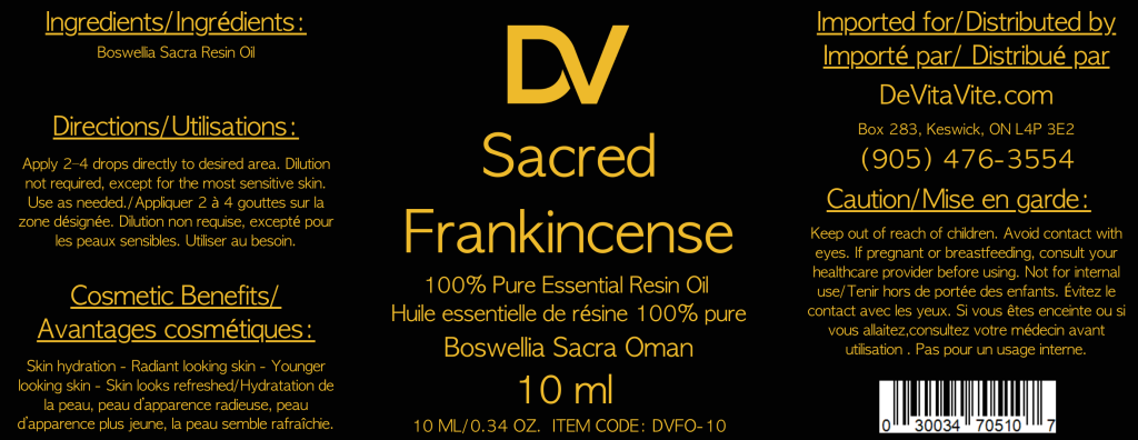 Frankincense Oil (Sacra) 10 ml