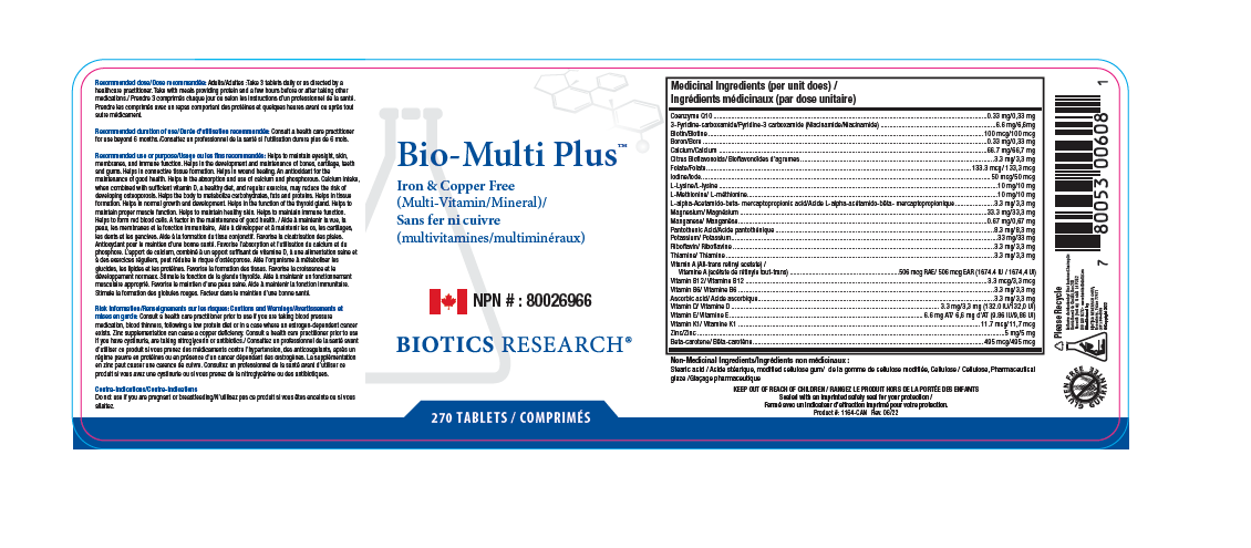 Bio-Multi Plus Fe/Cu Free 270T - Image 2