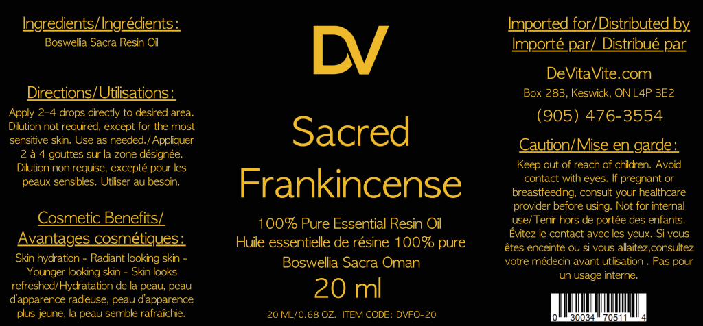 Frankincense (Sacra) Oil 20 ml