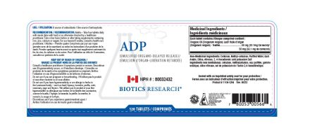 A.D.P. (Oregano Oil) 120T – Biotics Research Canada