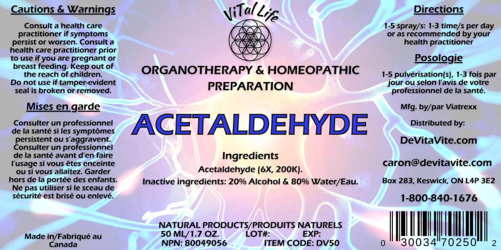 Vital Life-Acetaldehyde