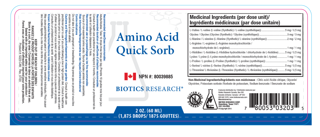 Amino Acid Quick Sorb