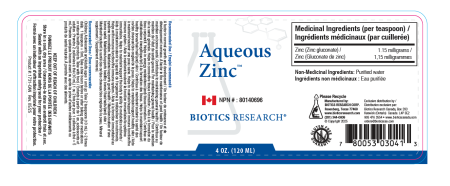 Aqueous Zinc – Biotics Research Canada