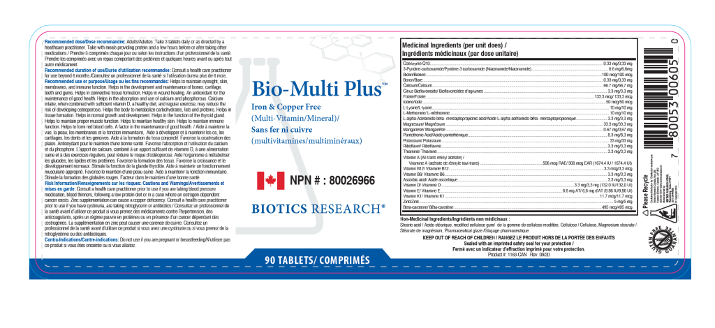 Bio-Multi Plus Fe/Cu Free 90T