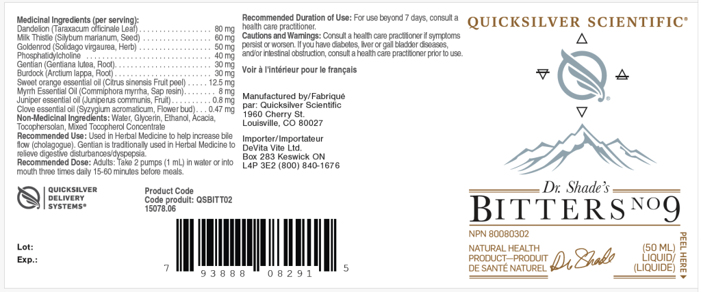 Dr. Shade’s Bitters No. 9
