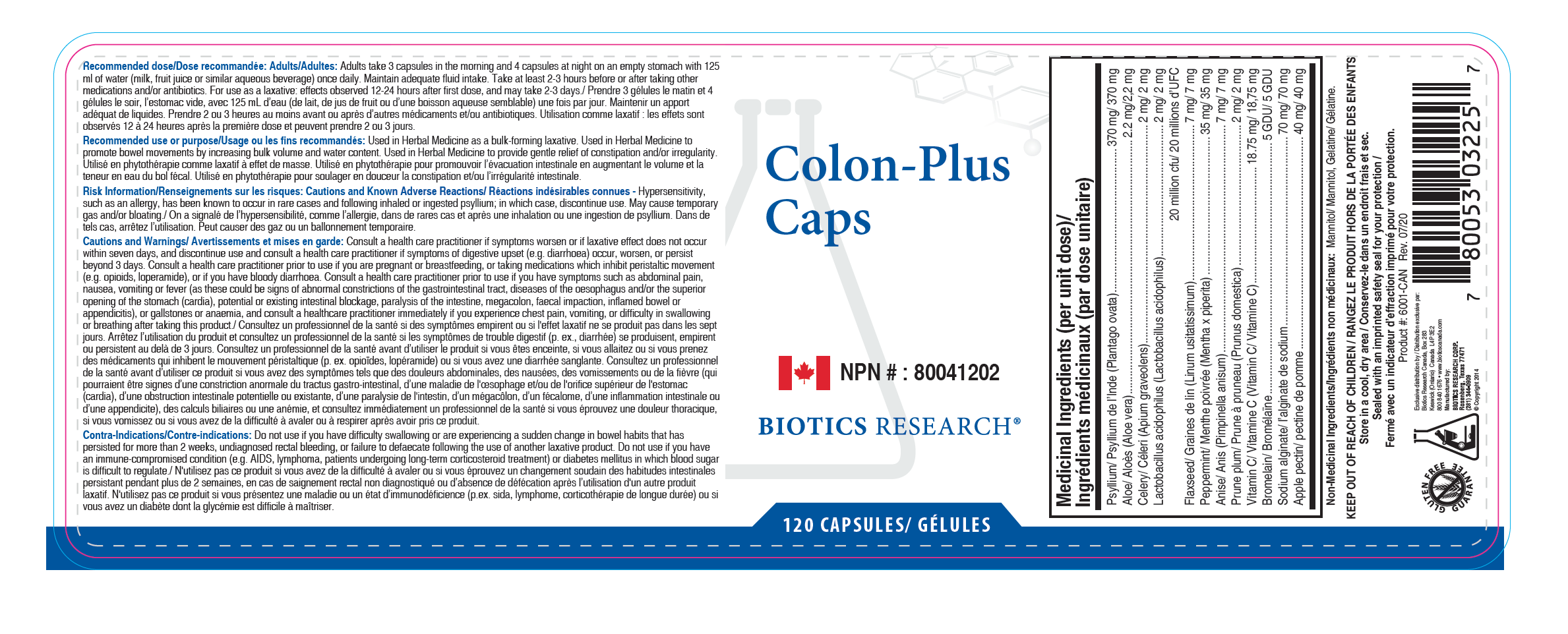 Colon Plus Caps 120C - Image 2