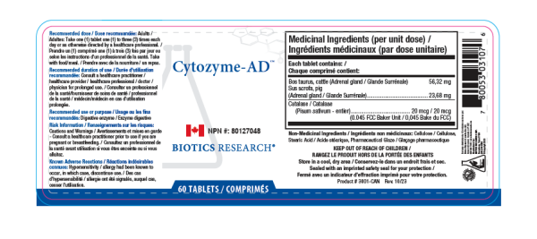 Cytozyme-AD (Adrenal) 60T