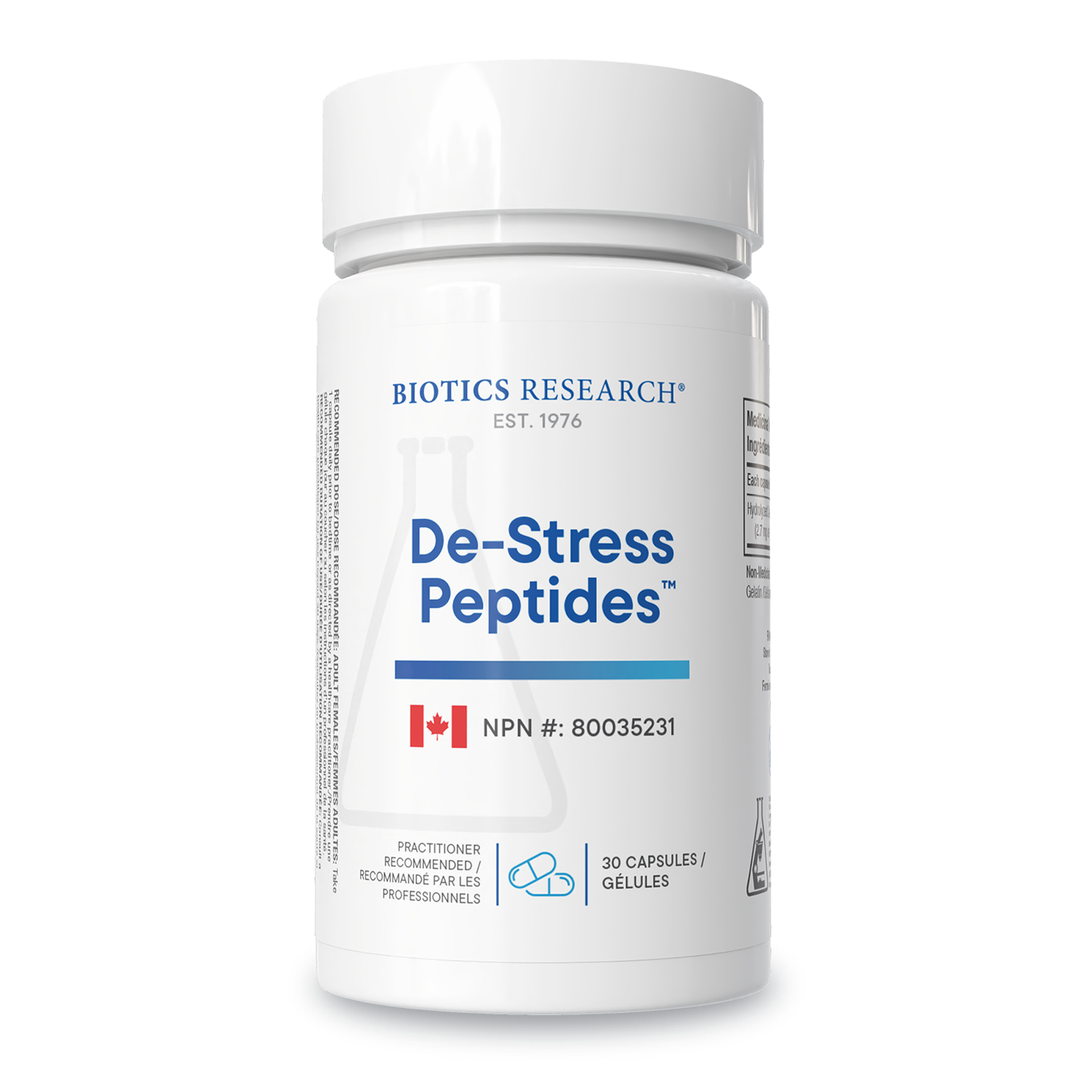 De-Stress Peptides 30 Caps - Image 1