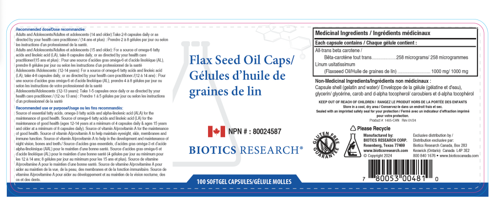 Flax Seed Oil Caps
