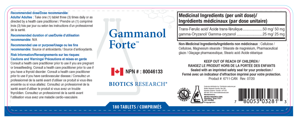 Gammonol Forte 180T