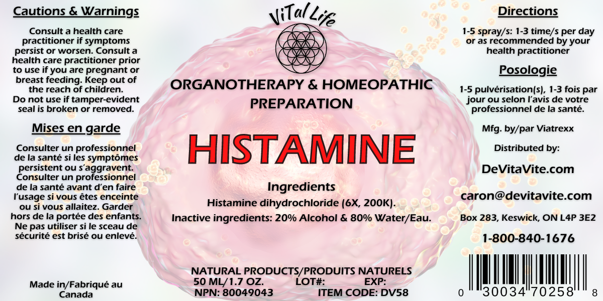 Vital Life-Histamine - Image 1
