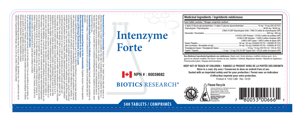 Intenzyme Forte 500T