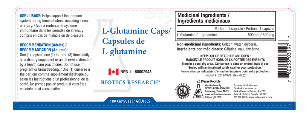 L-Glutamine Caps