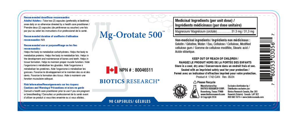 Mg-Orotate 500
