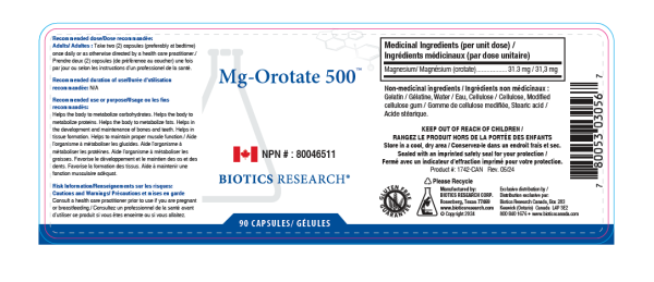 Mg-Orotate 500