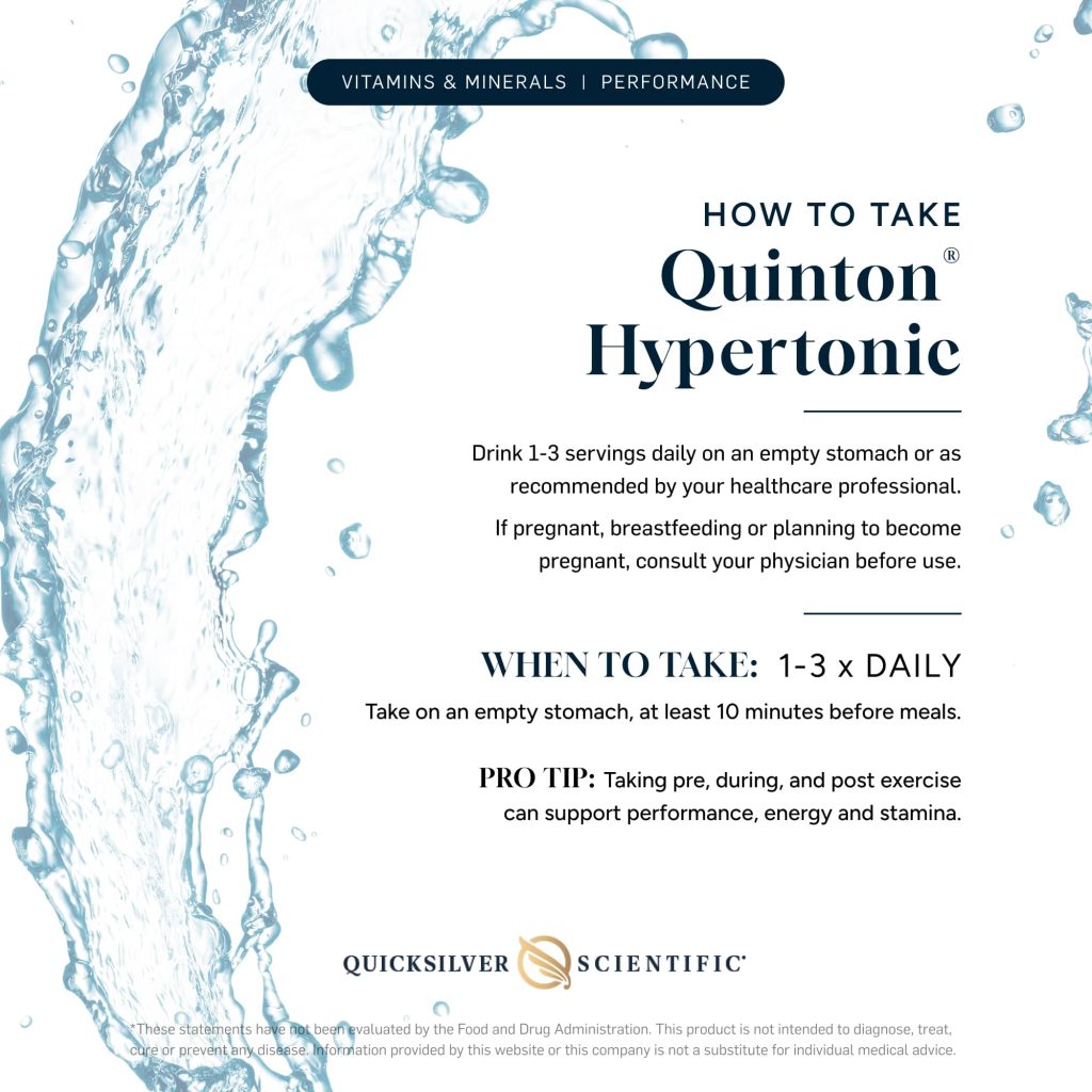 Quinton Hypertonic Seawater Electrolytes - 30 Ampoules, 10 ml (liquid) each