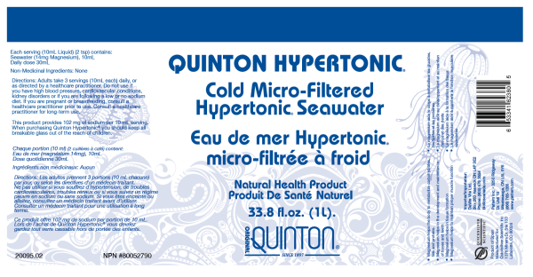 Quinton Hypertonic Seawater Electrolytes 1 Litre