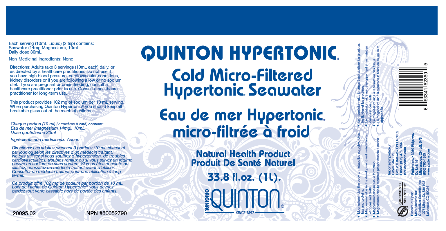 Quinton Hypertonic Seawater Electrolytes 1 Litre - Image 2