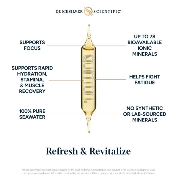 Quinton Hypertonic Seawater Electrolytes - 30 Ampoules, 10 ml (liquid) each