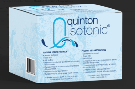 Quinton Isotonic Seawater Electrolytes - 30 Ampoules, 10 ml (liquid) each