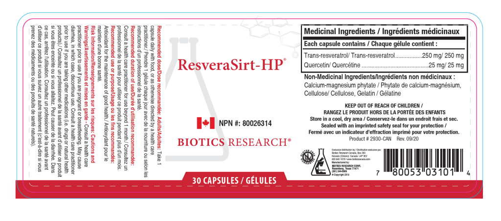 ResveraSirt-HP 30C