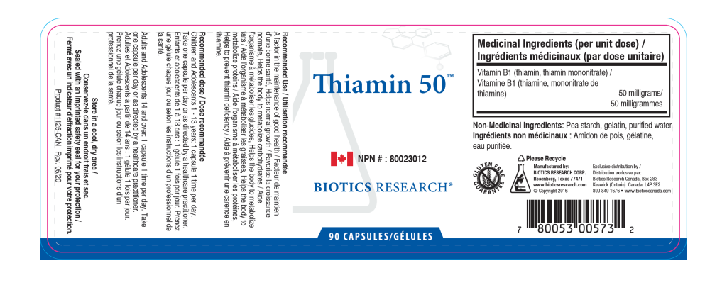 [SOON TO EXPIRE}Thiamin-50