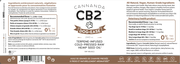 CB2 DOG-EASE HEMP SEED OIL - Image 2