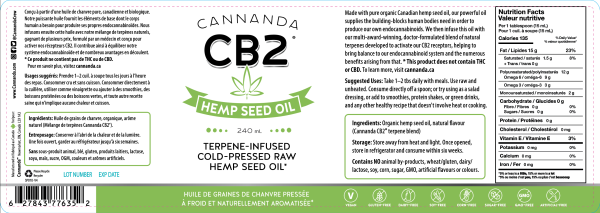 CB2 Hemp Seed Oil (Unflavoured) - Image 2