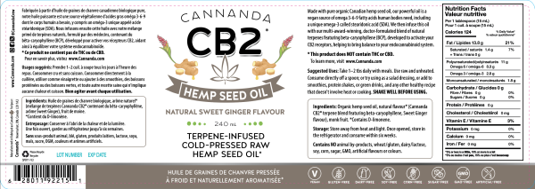 CB2 Hemp Seed Oil (Sweet Ginger) - Image 2