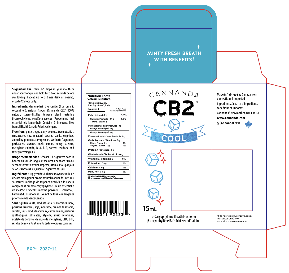 CB2 Cool Oral Drops, Fresh Breath with Benefits - Image 2